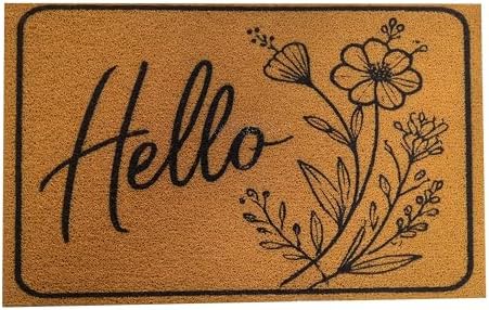 Outdoor Rug Door Mat, Welcome Mat, Non-Slip Entrance Mat, Stylish Front Door Mat, Entryway Rug, 19"x31", 7.HelloFlower