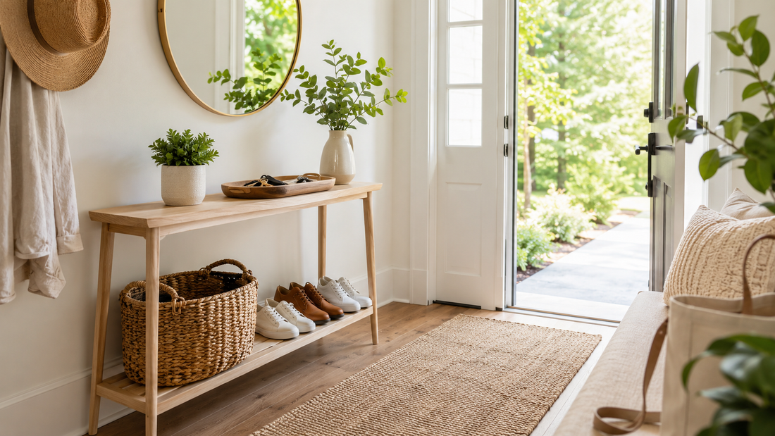 A Simple Summer Entryway Reset for a Cleaner, Calmer Home
