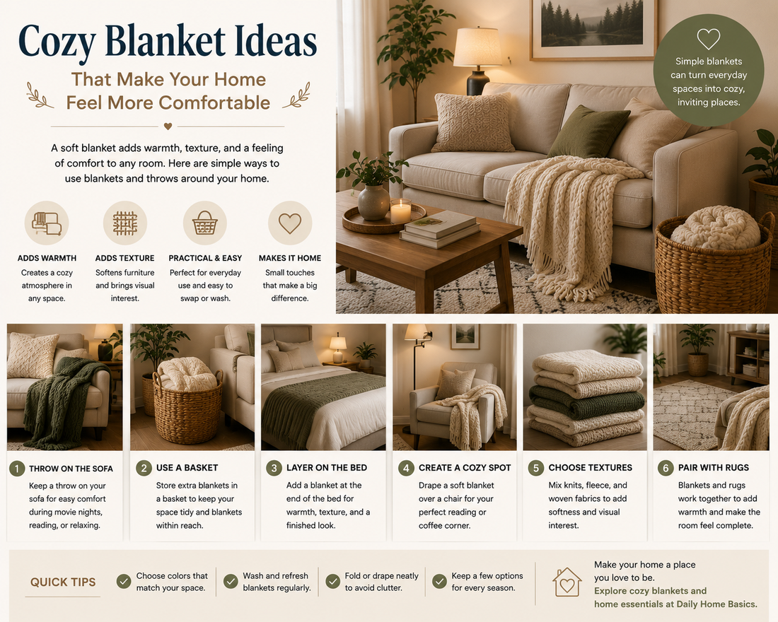 Cozy Blanket Ideas That Make Your Home Feel More Comfortable