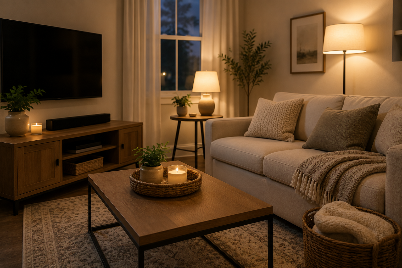 A 10-Minute Evening Living Room Reset for a Calmer Home