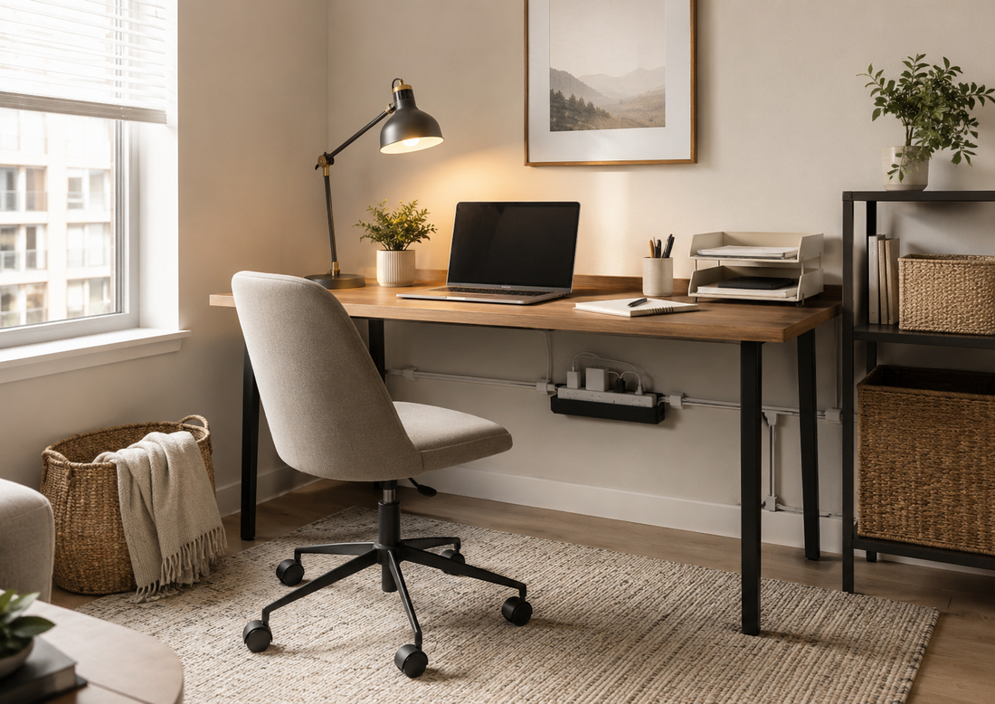 How to Make Your Small Home Office Feel Calmer and More Organized