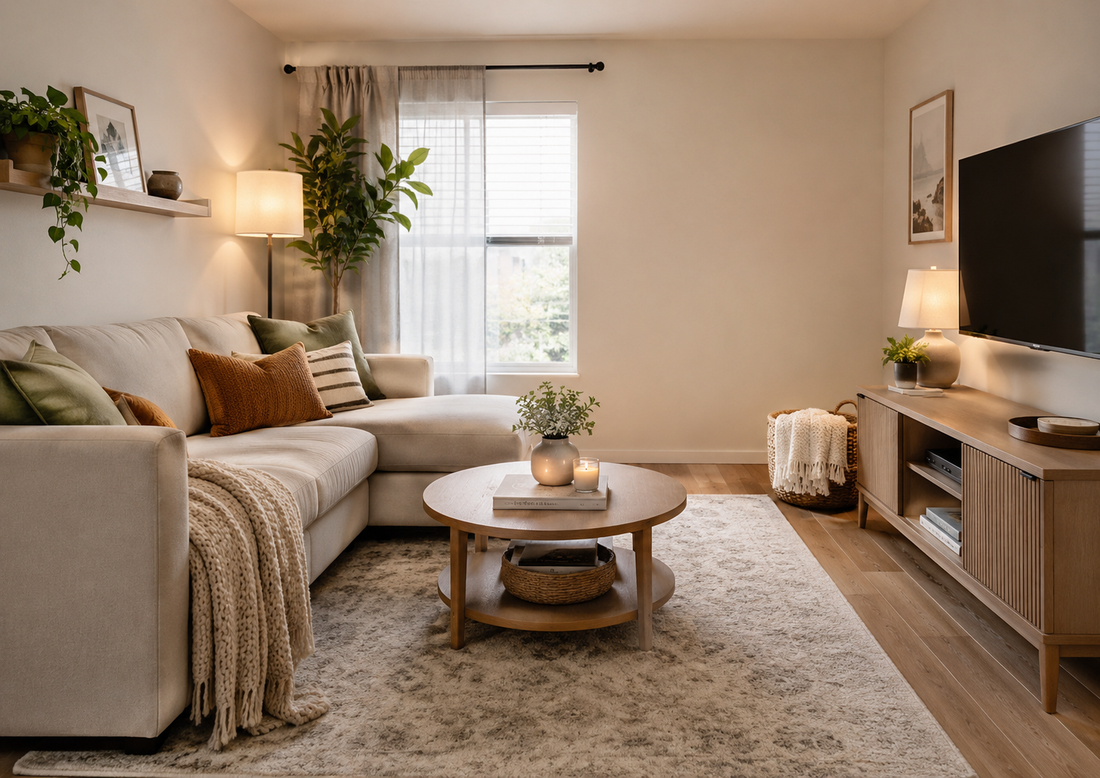How to Make a Small Living Room Feel Calmer, Cleaner, and More Comfortable