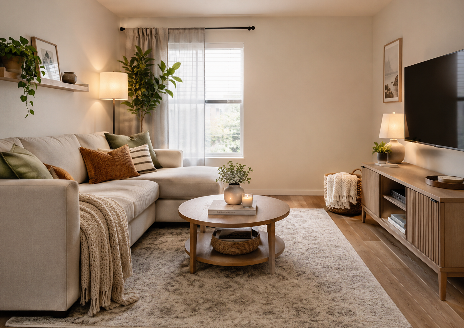 How to Make a Small Living Room Feel Calmer, Cleaner, and More Comfortable