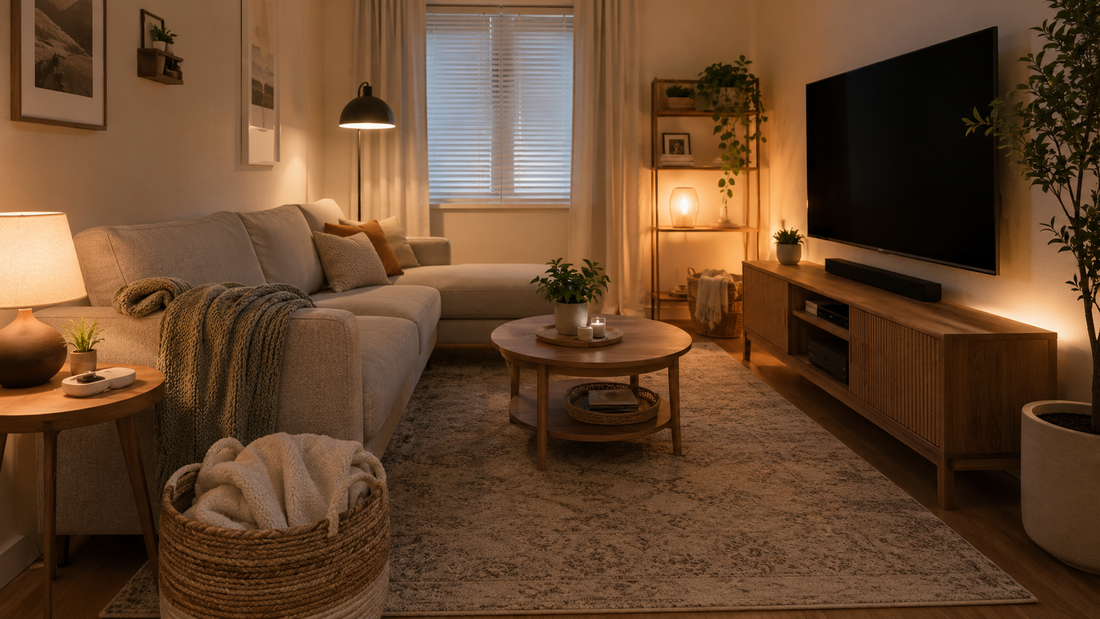 The Cozy Cord Reset: How to Make a Small Living Room Feel Cleaner Without Overdecorating