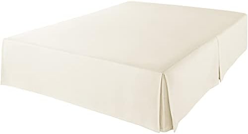Amazon Basics Lightweight Pleated Bed Skirt, Queen, Beige, Wrinkle Resistant, Fade Resistant, Machine Washable - Image 3