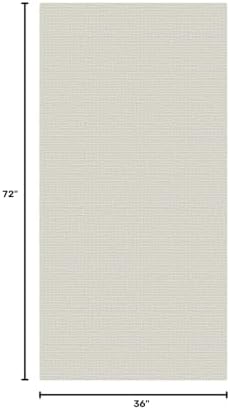 EARTHALL Washable Runner Rug, Non Slip Bedside Rug, 3x6 Ft, Cream/Grayish - Image 2