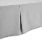 Amazon Basics Lightweight Pleated Bed Skirt, Machine Washable, Wrinkle and Fade Resistant, Full, Light Grey - Image 4