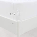 Box Spring Cover Twin Size with Smooth and Elastic Woven Material - Image 6