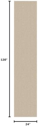 EARTHALL Washable Runner Rug 2x10 Ft Non Slip Runners for Hallways Long Cotton Rubber Backed Kitchen Runner Braided Indoor Floor Carpet Runners for Entryway, Hallway, Kitchen, Send/Beige - Image 2