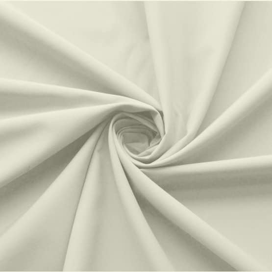 Ruffled Bed Skirt with Split Corners-Dust Ruffle - 18" Drop 100% Microfiber Soft,Sheen & Luxurious Look - Bed Skirts (Ivory -Queen)