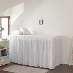 Dorm Room Bed Skirt Twin XL, College DormEssentials - White, 32 Inch - Image 3