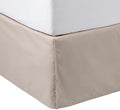 Amazon Basics Lightweight Pleated Bed Skirt, Wrinkle and Fade Resistant, Machine Washable, Queen, Taupe by AmazonBasics
