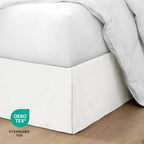 Bare Home Bed Skirt 15-Inch Drop 1800 Ultra-Soft (King, Antique White) - Image 6