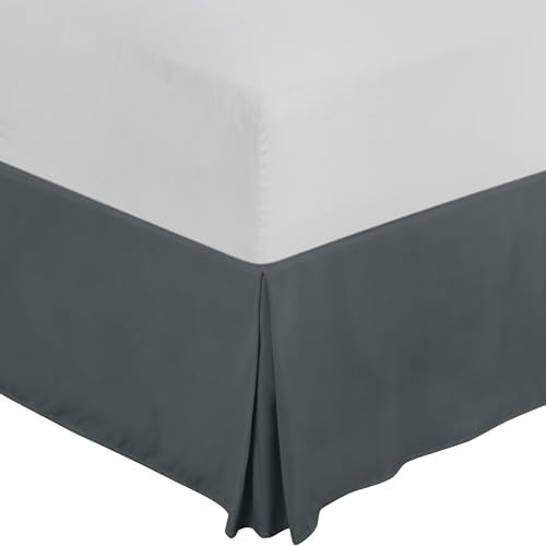Utopia Bedding Queen Bed Skirt - 20 Pack - Soft Quadruple Pleated Ruffle - Easy Fit with 16 Inch Tailored Drop - Hotel & B&B Quality, Shrinkage and Fade Resistant (Queen, Grey) by UTOPIABEDDING