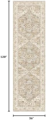 Yamaziot Washable Runner Rug, 3x10 Non-Slip Boho Hallway Kitchen Rug - Image 2