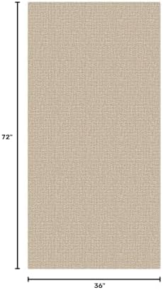 EARTHALL Washable Runner Rug, Non Slip Doorway Runner, 3x6 Ft, Sand/Beige - Image 2