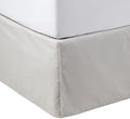 Amazon Basics Lightweight Pleated Bed Skirt, Machine Washable, Wrinkle and Fade Resistant, Queen, Light Grey, 16-Inch Drop by AmazonBasics