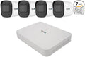 Ultra Blue Series 4CH 4K POE H.265 NVR, 1TB & 4X 2K (4MP) Indoor/Outdoor IR Cameras with Built-in Mic – Remote Access Via Pc, Mac & Phone (No Monthly Fee)