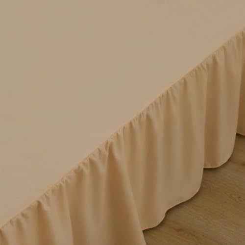 Bed Skirt Queen Size Ruffled Bed Skirts with Split Corners - Image 2