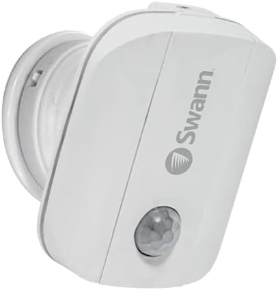 Swann Wireless Motion Alert Sensor Unit Easy Installation Both Indoors & Outdoors with Weatherproof Design, No Hub Required. Detect Movement Up to 50ft Away Within 110 Degree Range,White