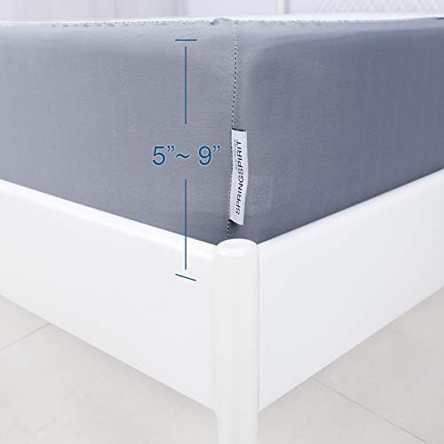 Box Spring Cover Full Size with Smooth and Elastic Woven Material - Image 5