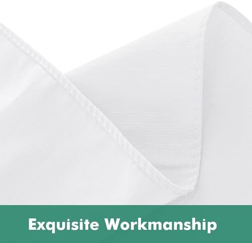 Wrap Around Queen Size Bed Skirt Split Corner 17" Drop-Elastic Dust Ruffle - Image 7