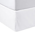 Amazon Basics Lightweight Pleated Bed Skirt, Twin, Bright White, Solid by AmazonBasics