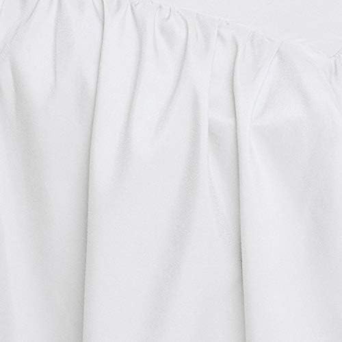 Amazon Basics Lightweight Ruffled Bed Skirt, Classic Style, Soft and Stylish 100% Microfiber with 16" Drop, Wrinkle Resistant, Machine Washable, Queen, Bright White, Solid - Image 4