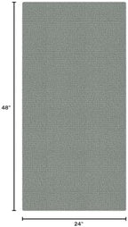 EARTHALL Washable Runner Rug, Non Slip Indoor Doormat, 2x4 Ft, Green/Grey - Image 2