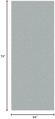 EARTHALL Washable Runner Rug, Non Slip Hall Runner, 2x6 Ft, Turquoise/Gray - Image 2