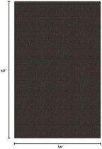 EARTHALL Washable Entryway Rug, Non Slip Area Rug, 3x5 Ft, Taupe/Coffee - Image 2