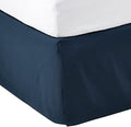Amazon Basics Lightweight Pleated Bed Skirt, Fade Resistant, Wrinkle Resistant, Machine Washable, Queen, Navy Blue by AmazonBasics
