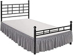 Wrap Around Queen Size Bed Skirt Split Corner 12" Drop-Elastic Dust Ruffle - Image 2