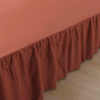 Bed Skirt King Size Ruffled Bed Skirts with Split Corners - Image 2