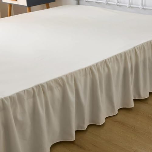 Bed Skirt Queen Size Ruffled Bed Skirts with Split Corners - Image 2