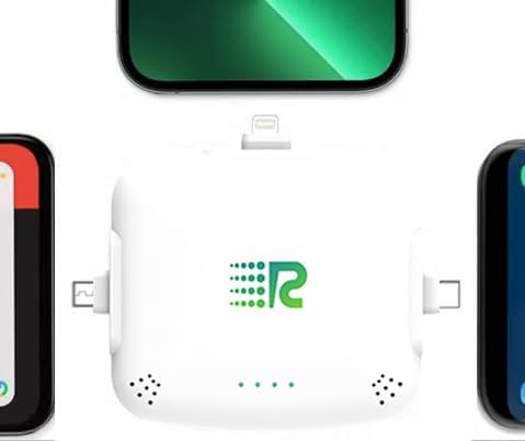 Rush Charge Universal COMET Portable Power Bank – 3200mah, 2.1A High-Speed Fast Charging - Apple Lightning, Type C, Micro-USB Charges 3 Devices at a Time Pre-Charged Compatible with iPhone 17 16 15 14