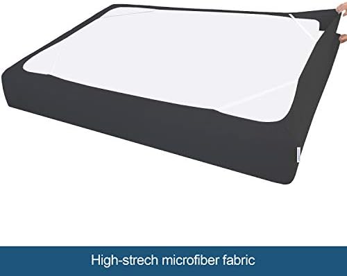 Box Spring Cover Twin Size with Smooth and Elastic Woven Material - Image 2