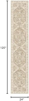 Yamaziot Washable Runner Rug, 2x10 Non-Slip Boho Hallway Kitchen Rug - Image 2