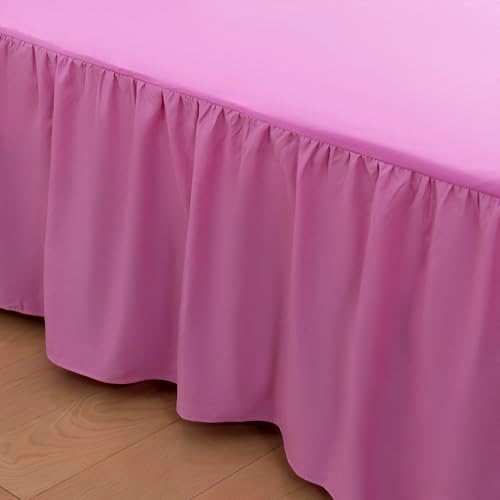 Bed Skirt Queen Size Ruffled Bed Skirts with Split Corners - Image 2