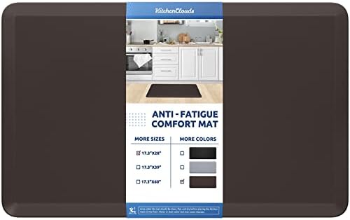 Kitchen Mat Cushioned Anti Fatigue Rug Standing and Comfort Floor Mats by KitchenClouds