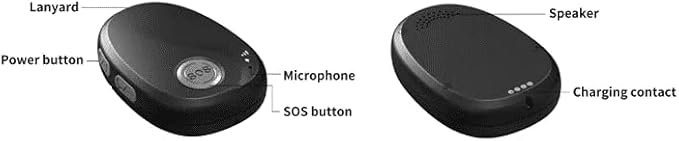 SkyAngel~Wave | One Payment for Life | Mobile Cellular Alert | Fall Detection | Waterproof | Call and Speak to 911 | Life Guardian Alert Two Way Voice | No Subscription | No Cellphone Needed (Black)
