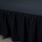 Bed Skirt Twin Size Ruffled Bed Skirt with Split Corners - Image 3