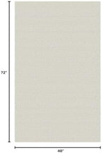 EARTHALL Washable Area Rug, Non Slip Entryway Rug, 4x6 Ft, Cream/Grayish - Image 2