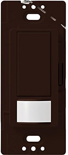 Lutron Maestro Motion Sensor Light Switch Indoor for Bathroom, Garage, Laundry Room, Any Bulbs, Occupancy Vacancy Sensor, Single-Pole, MS-OPS2-BR, Brown