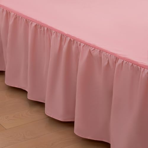 Bed Skirt Twin Size Ruffled Bed Skirts with Split Corners - Image 6
