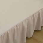 Bed Skirt Queen Size Ruffled Bed Skirts with Split Corners - Image 2