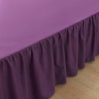 Bed Skirt Queen Size Ruffled Bed Skirts with Split Corners - Image 3