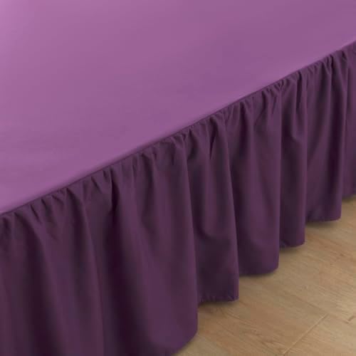 Bed Skirt Full Size Ruffled Bed Skirts with Split Corners - Image 3