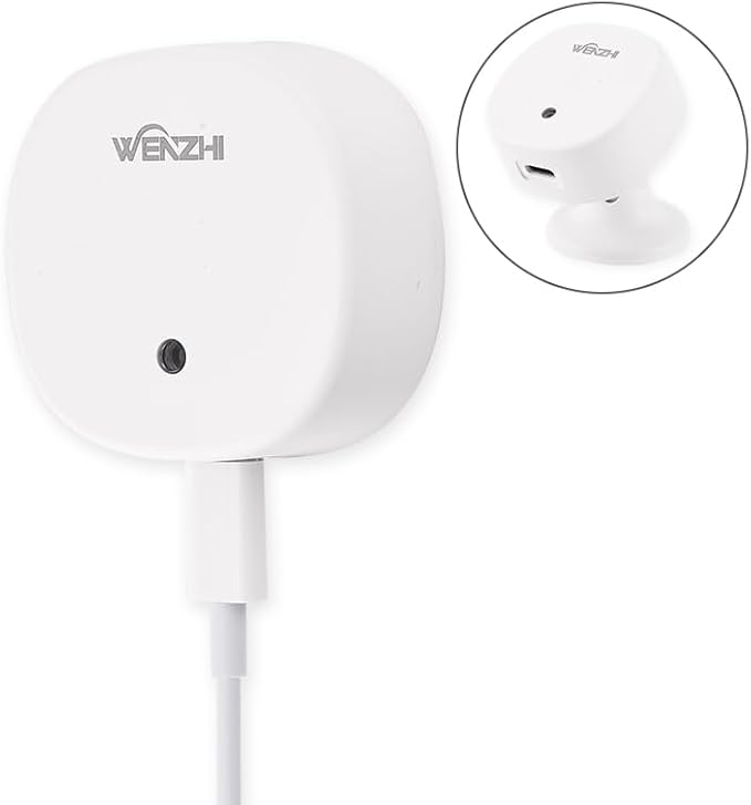 Presence Sensor, WenzhiIoT Smart Motion Sensor Zigbee 5.8 GHz Radar MmWave Presence Sensor Movement Body Motion Detection with illuminance Tuya Smart Life Home Assistant