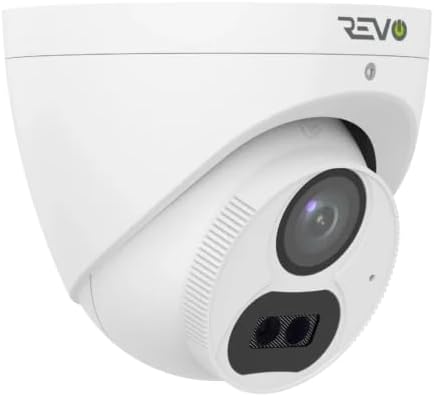 Revo Hybrid 8CH 4K Security System, 2TB Video Surveillance Grade HDD, 6X 4K Indoor/Outdoor IR Cameras with Built-in Microphone, Remote Viewing via Smartphone, PC and MAC (no Monthly fees)